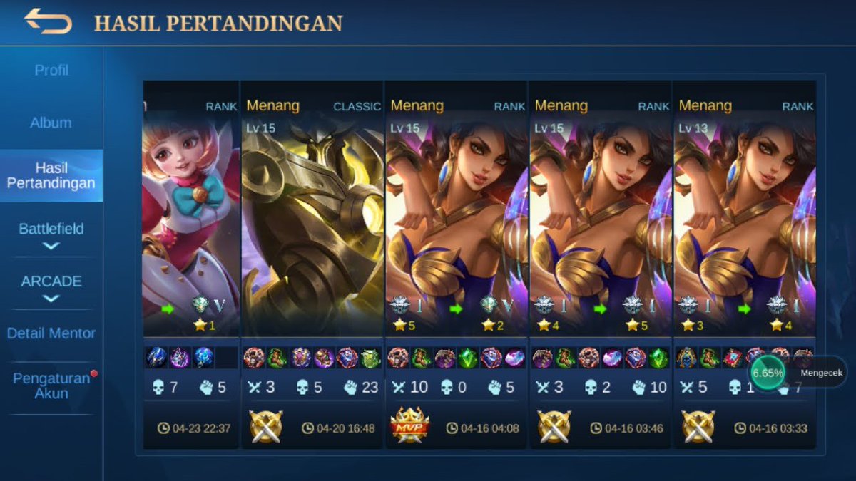 dokjga's tweet photo. Nemu artefak wkwkw ternyata role gw dulu offlaner. https://t.co/gqOZa9INuu