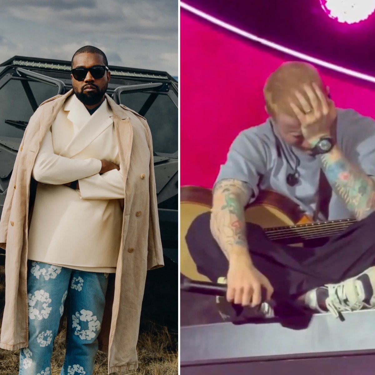 HenMazzig's tweet photo. Ed Sheeran was protested and boycotted, lost his opening acts, and was told to cancel his tour, all for insisting that every victim of a conflict deserves empathy. 

Kanye West just completed another successful tour after saying he loves Hitler, releasing a song called Heil Hitler, and selling Nazi merchandise during the Super Bowl.