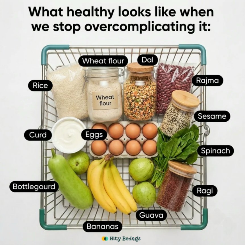 hltybeings's tweet photo. Your body needs nutrients. 
Not an imported grocery list.

Yes, blueberries are rich in Vitamin-C and fibre but guess what? Guavas have 23 times more Vitamin-C and double the fibre per 100g!

Good nutrition can be local, affordable, AND accessible!

So, the next time a health influencer tells you kale is the answer to everything, grab some moringa and make a delish chutney instead :)

#Nutrition #Health #Affordable