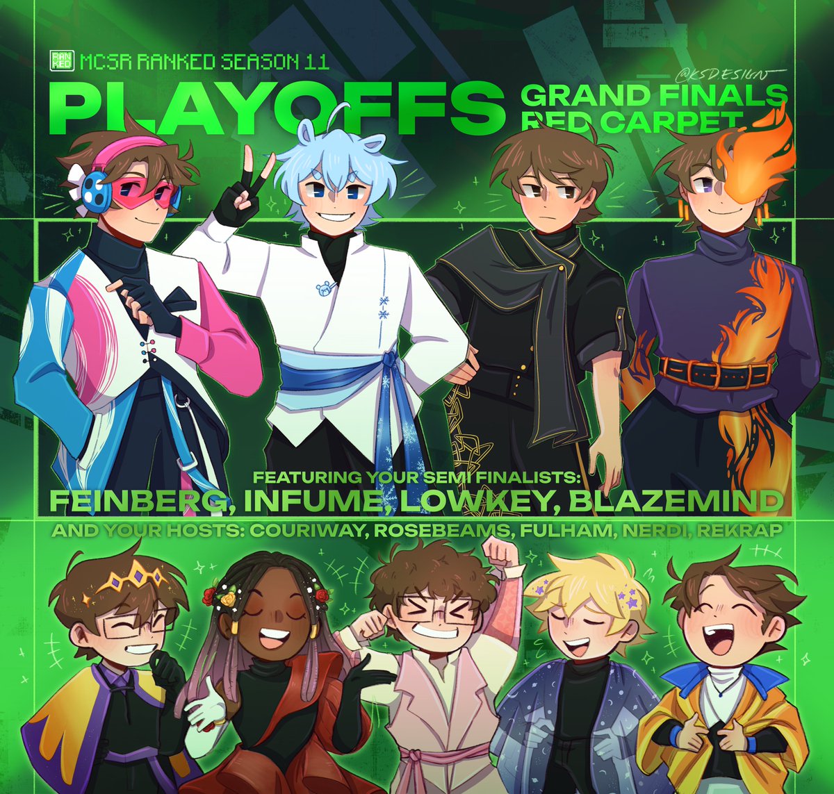 ksd_esign's tweet photo. Grand Finals TODAY! #mcsr #mcsrfanart https://t.co/6oUYcKhOmK