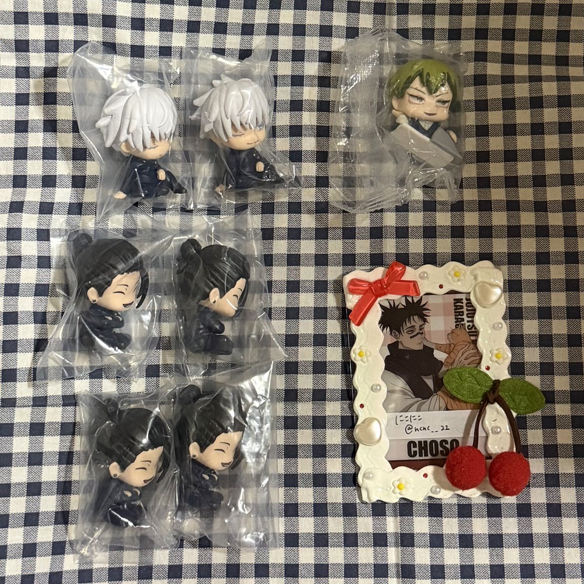 ncnc__22's tweet photo. 【譲渡】呪術廻戦
おねむたん 肩ズンFig. 死滅回游 5周年

譲 ）虎杖￤伏黒￤〇乙骨￤★五条￤◎夏油￤◎直哉

求 ）350円(＋送料)

＊★は無印から倍数、◎は無印から同数お迎えください
＊大阪市内手渡し or 郵送
＊初回様プロカ必読

お気軽にお声がけください( ¨̮ ) https://t.co/g1gsbxWcpH