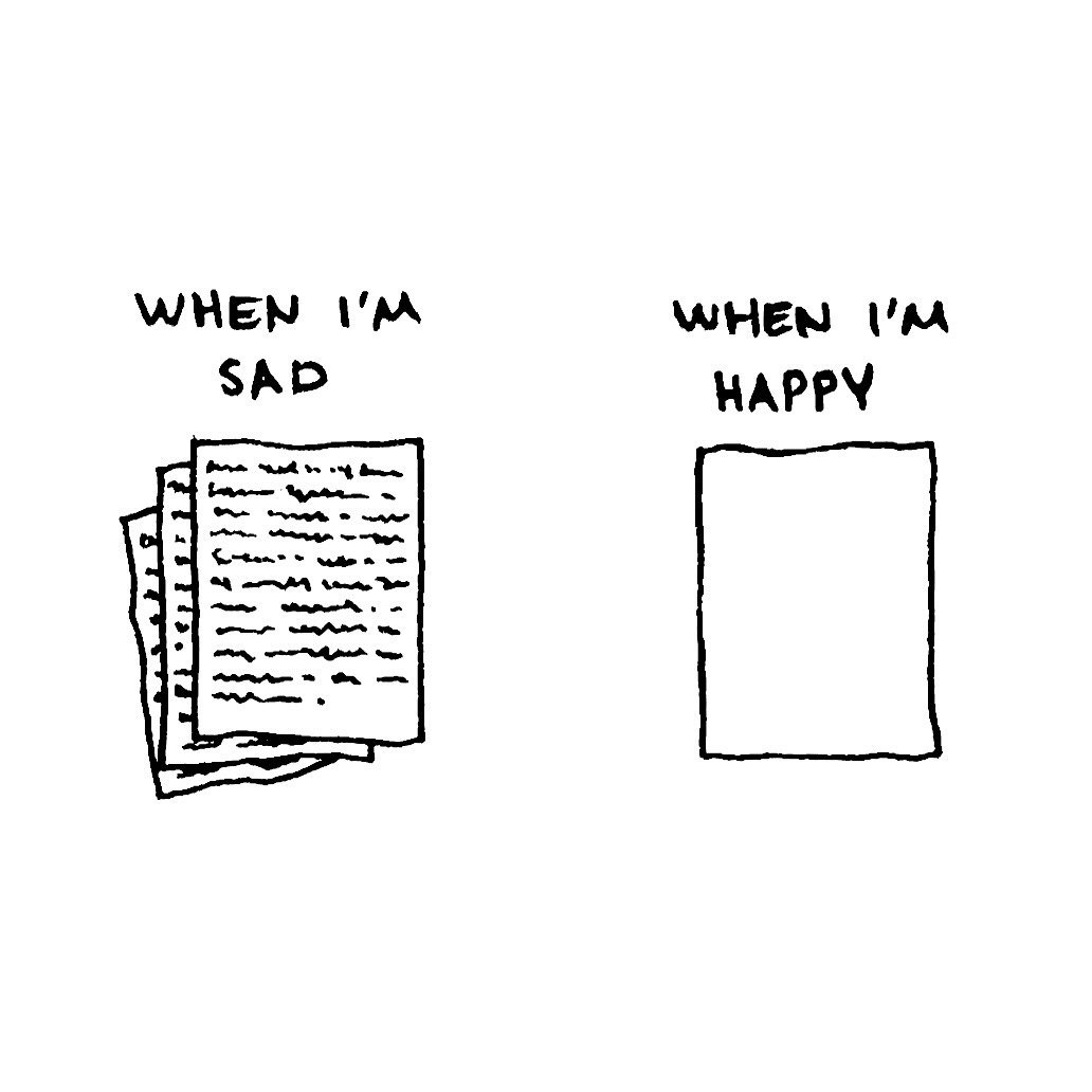 Writeaprose's tweet photo. Alasan kenapa menulis angst lebih mudah (personally for me). https://t.co/8DSmr7S93r