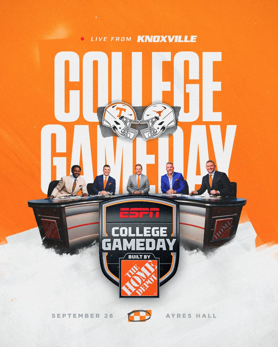 Vol_Football's tweet photo. Next stop: Rocky Top ⛰️ 

Welcome back, @CollegeGameDay 👏 

read more → https://t.co/KI1rEWDcDe

#GBO 🍊 https://t.co/AHi0Tj8bEt