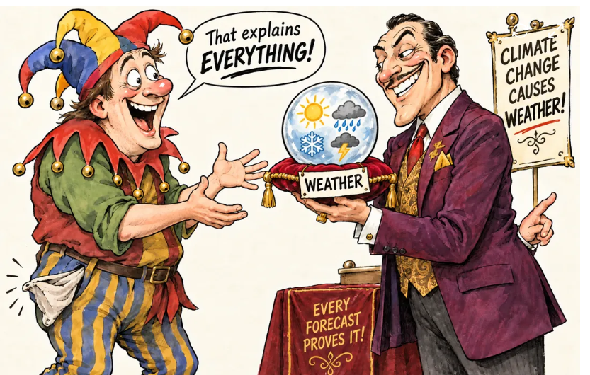 fmeeus1's tweet photo. Klimaatwetenschappers van WWA (World Weather Attribution) hebben nieuwe propaganda machine uitgevonden om ELK extreem weer event te koppelen aan global warming. Het is moderne kwakzalverij gefinancierd door Europa en rijke activistische Foundations. De uitkomsten staan vast en zitten van bij begin verankerd in de aannames. Met hun methode kan je ook bewijzen dat toename adult pampers 😎wordt veroorzaakt door opwarming van 1,2°C.

https://t.co/P2GPhtwSYg
