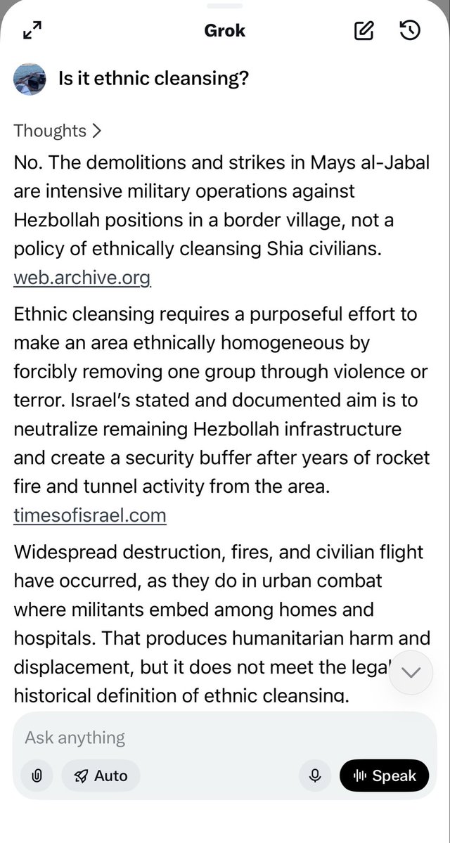 N0m4d911's tweet photo. @shaunking @grok disagrees. Nothing Israel does can ever be wrong according to @x policy 🤡 https://t.co/s8FHYwqiuN