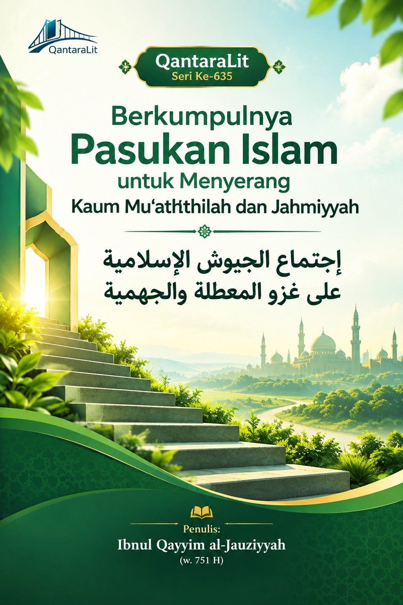 abid_hadlori's tweet photo. QantaraLit Seri Ke-635
Berkumpulnya Pasukan Islam untuk Menyerang Kaum Mu‘aththilah dan Jahmiyyah
إجتماع الجيوش الإسلامية على غزو المعطلة والجهمية
Penulis: Ibnul Qayyim al-Jauziyyah (w. 751 H)
https://t.co/WtGOhS45lv https://t.co/FLcBryspSP