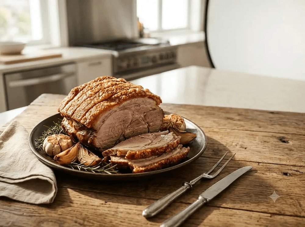 PapasChefBR's tweet photo. 🍖🧄 Pernil assado: 2kg de suculência com 10 dentes de alho, marinado com ervas e assado lentamente — coberto pra cozinhar por igual, descoberto pra dourar regando no próprio suco.

📍 Receita completa no Instagram @papas_chef
#pernil #pernilassado #assadodedomingo #papaschef https://t.co/1E8bAN7rXe