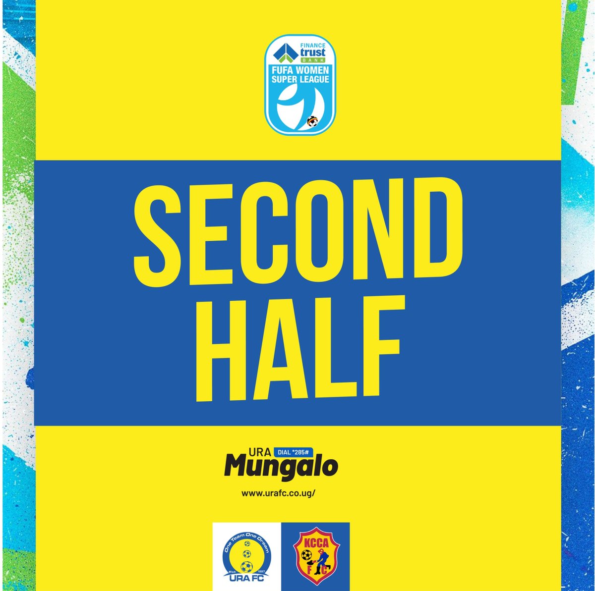 ura_lfc's tweet photo. #FWSL:  Back for the second half!

URA Ladies FC 0-2 KCCA Women FC

#URALadies | #OneTeamOneDream | #FWSL | #URAKCCA https://t.co/Rf4AYryrfW