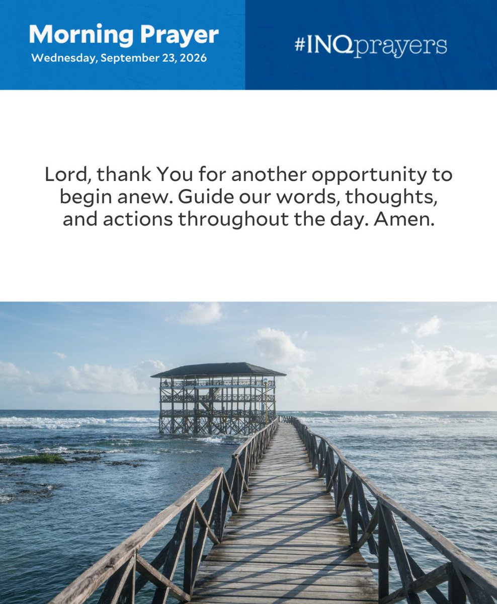 inquirerdotnet's tweet photo. Today’s Morning Prayer. #INQPrayers https://t.co/yHZuaeTasH