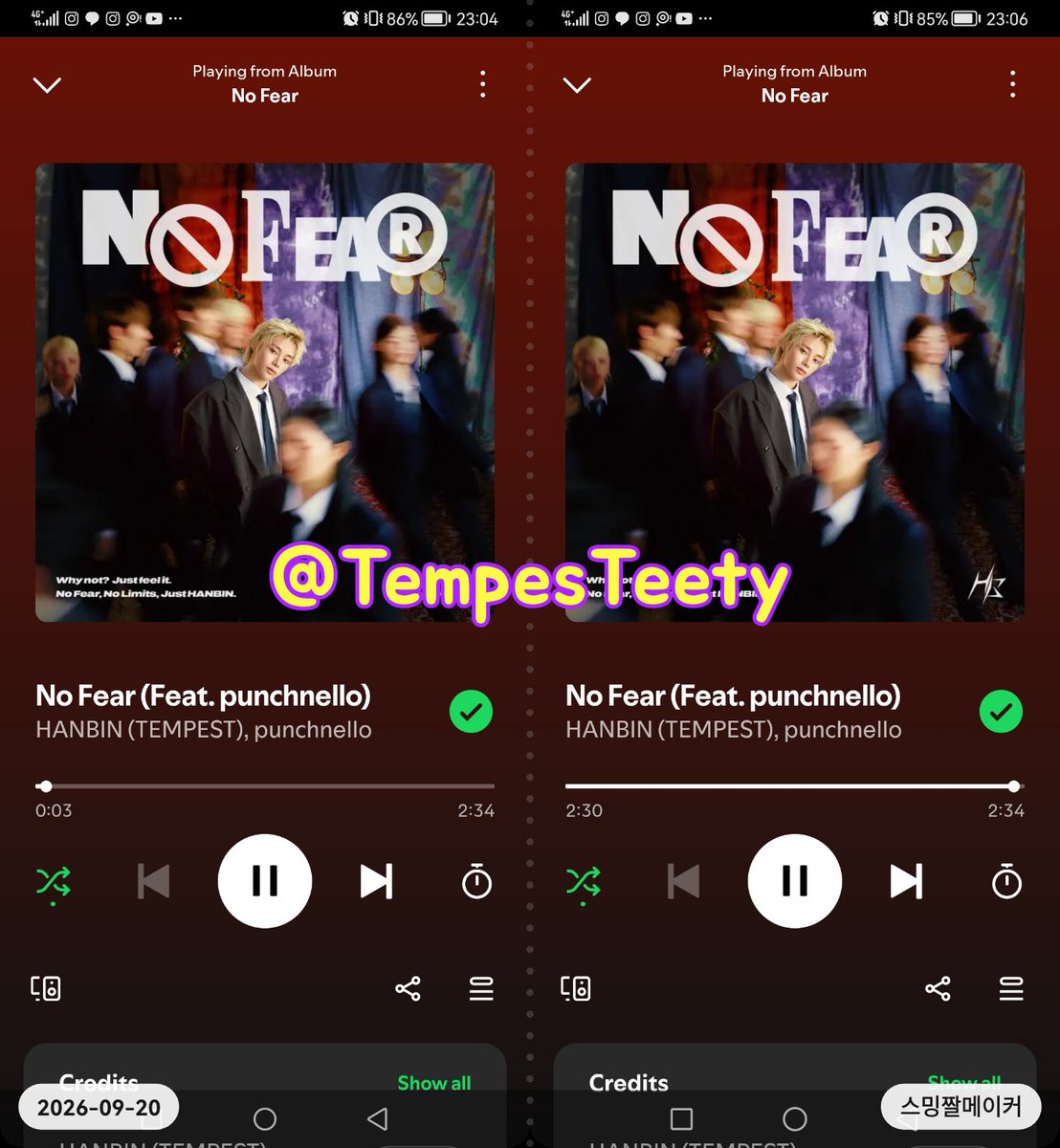 TempesTeety's tweet photo. @TPST__official 260920 오후 11시 🚫
#NF_스트리밍_4주차
#HANBIN #TEMPEST
#No_Fear https://t.co/QFLYNH1uId