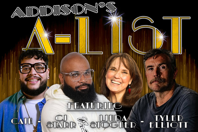 AddisonImprov's tweet photo. Sunday Sept. 27th we bring to you the Best of the Best in #DFW Comedy with four amazing Headliners doing 20 minute sets! This week we are proud to present:

Cain: @funnycain_
Linda Stogner: @lindastogner
CJ Starr: @cjstarrcomedy
Tyler Elliot: @tylerelliottcomedy
#AddisonsAList https://t.co/ltwixSTdhs