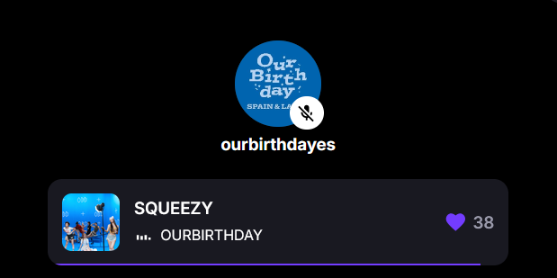 OurBirthdayES's tweet photo. Únete al stationhead (@/Ourbirthdayes) para aumentar los streams de OBD🫡

❗PD: Estamos muy cerca de llegar a 1M de streams en "Hungry (Side A)"

#OURBIRTHDAY #OBD #OBDSTATIONHEAD

Enlace directo en comentarios🔽 https://t.co/bekkmKWJNc
