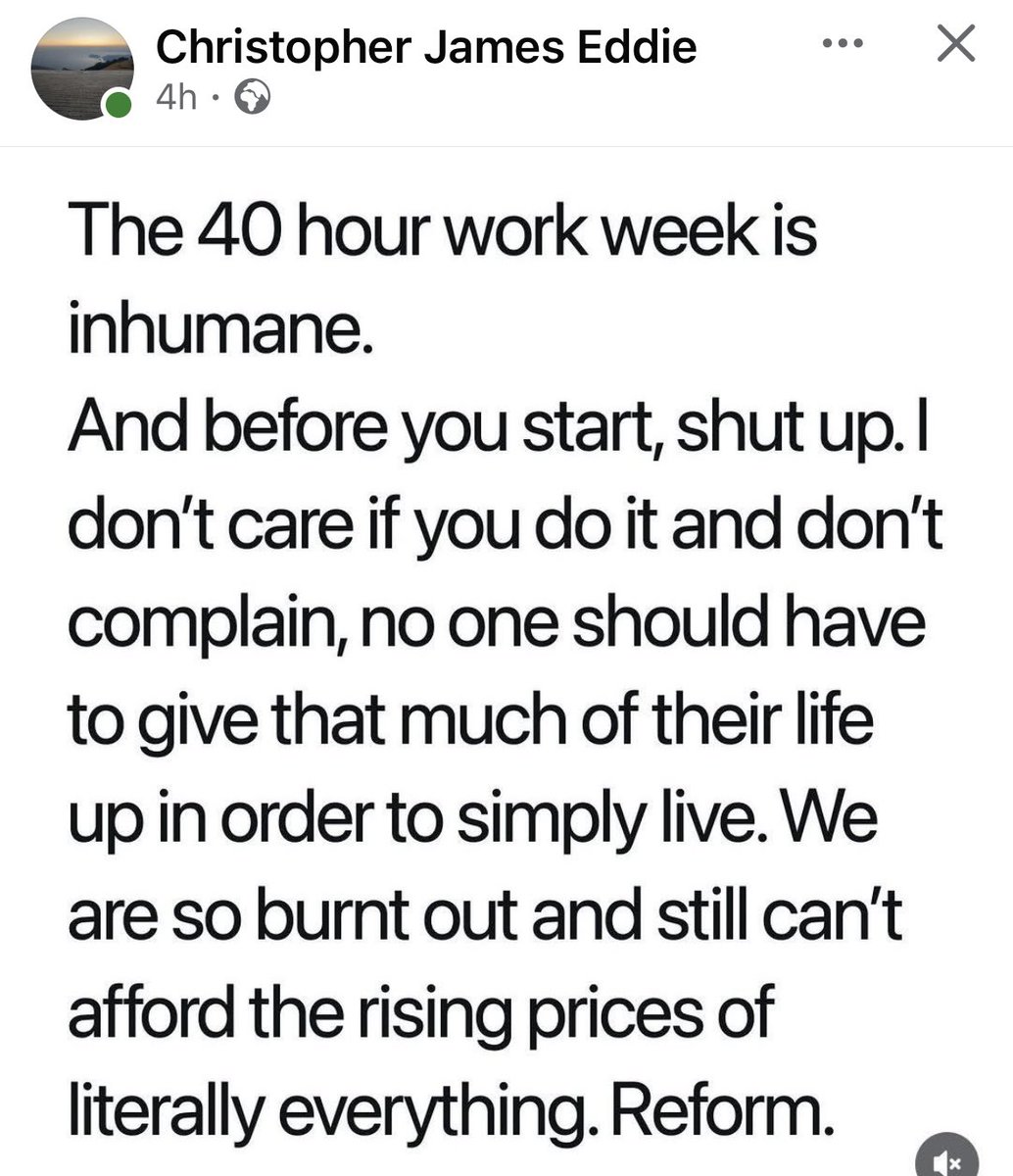 NoFarmsNoFoods's tweet photo. A 40 hour week is part time compared to farmers - who often work 80 hours a week and around 100 a week during harvest. https://t.co/aRDNqnqzSH