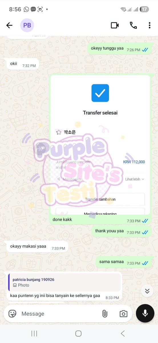 purplesite_'s tweet photo. kita close yaa~ thank you sudah pakai jasa kitaaa💜
#Testimoni_PS https://t.co/mwFJkEt9A6