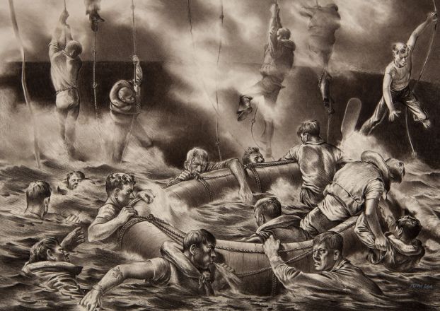 internetpreai's tweet photo. war paintings by thomas lea iii https://t.co/1nqGi8CyRF