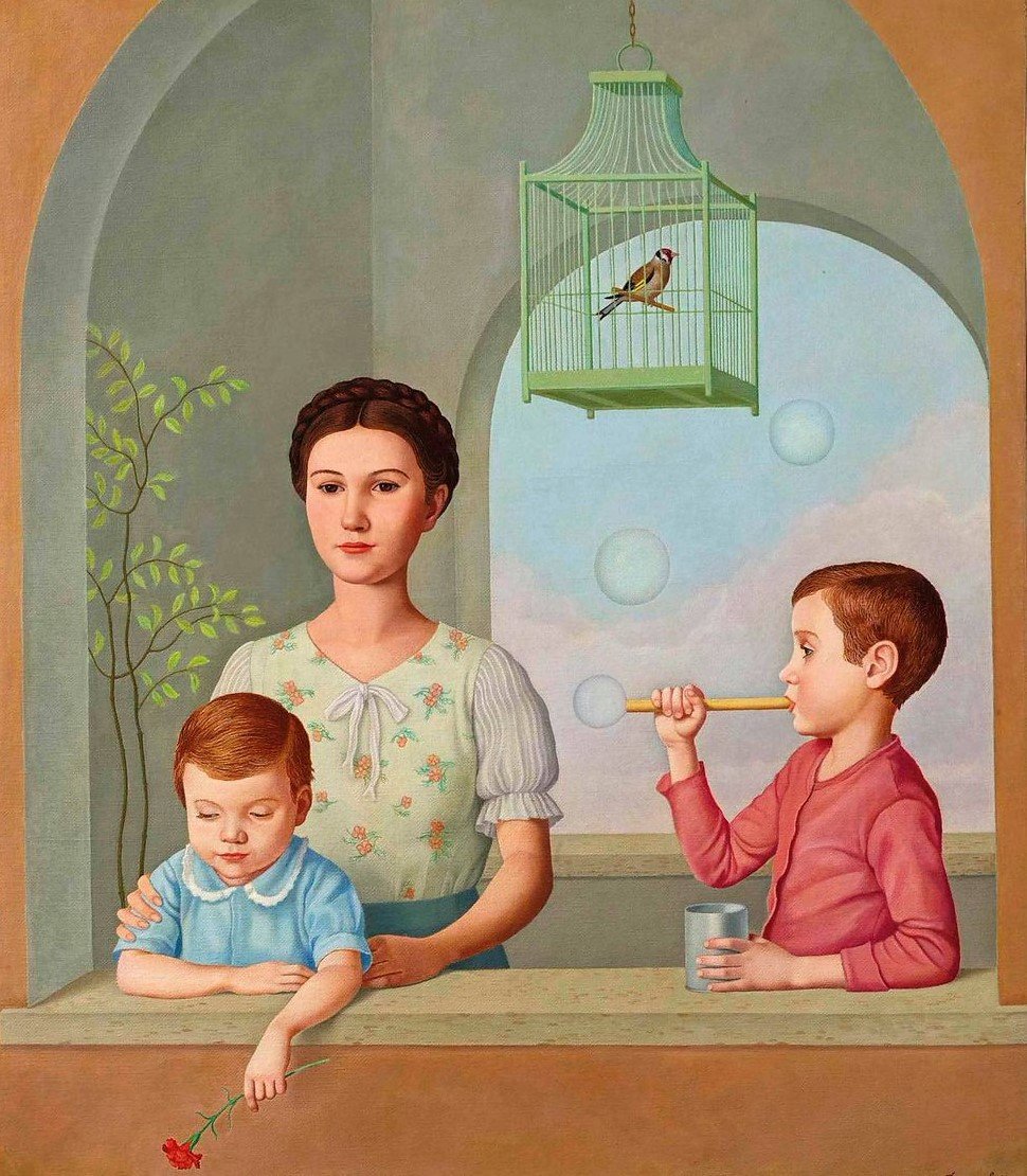 VivaEl7_ARTE's tweet photo. "Niños en la ventana"
(1947)
🎨Antonio Donghi.
#LaPinturaDelDía
Qué bonito el jilguerito.

Bueno, os dejo, que comienza NOUVELLE VAGUE🖤🤍🎞️ https://t.co/AYvsvLsLMM