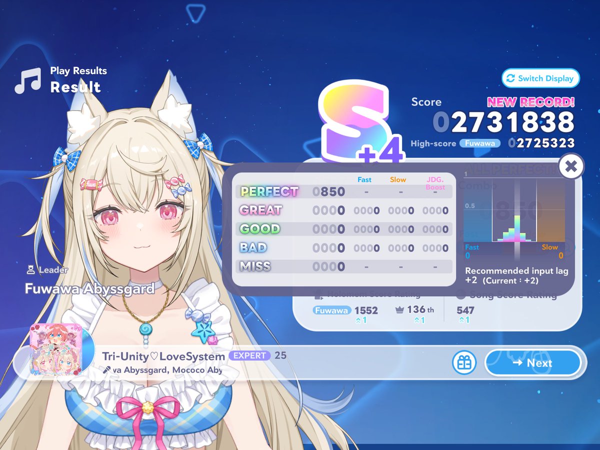 glau_chau's tweet photo. With FWMC's (and Lui's) event recently ended, I would like to share my experiences throughout — stockpiling enough for 400 pulls, and attempting the Dream (rank) scoring in Mekurumeku Rendezvous! BAU BAU!!!

(Further posts in replies) [1/6]

#FUWAMOCO
#holodori https://t.co/E8LHHOYTdC