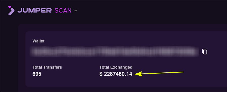 naim0x_'s tweet photo. $2.28 M bridge volume on jumperapp, no farming needed.

that's a solid signal the UI/chain support wins over yield hacks. people stick with tools that just work, not the ones that promise extra token rewards. https://t.co/n6UDNN13MP