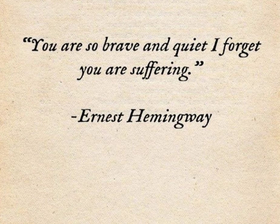 Literariium's tweet photo. — Ernest Hemingway https://t.co/8g3en5sCaK