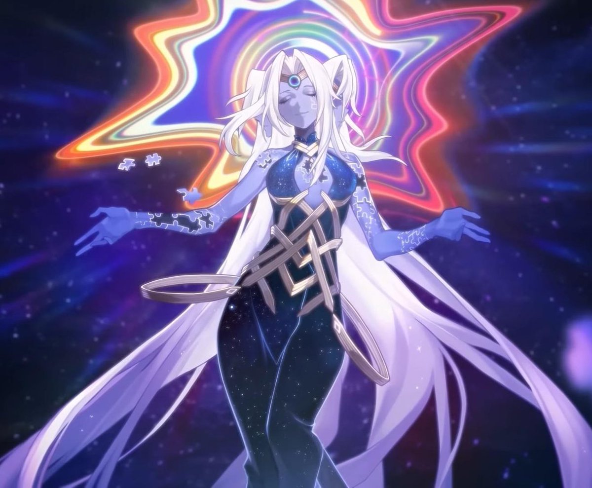 tsaritsakisser's tweet photo. I love Aeons who have starry imagery in their appearance, it highlights their status as supreme deities who oversee the Universe so well
Aha and Xipe having these matching themes gets even more interesting when we remember simulated Aha called Xipe 'the Mother of All Stars' in SU https://t.co/adC09mVONw