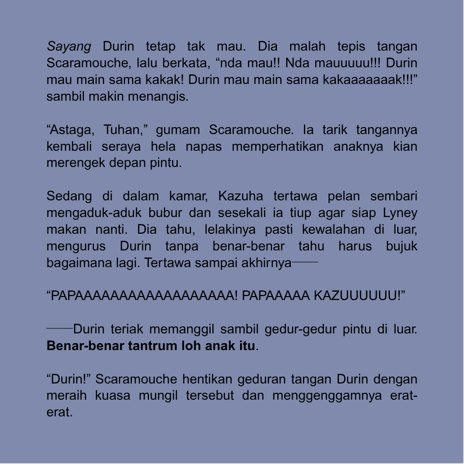 triecksters's tweet photo. #scarakazu domestic life . omegaverse au . 

Edisi Durin tantrum gegara si kakak ( Lyney ) atit.

cw . lyney 8 tahun , durin 6 tahun , lynette 3 tahun .
© duna https://t.co/62GKruOADf