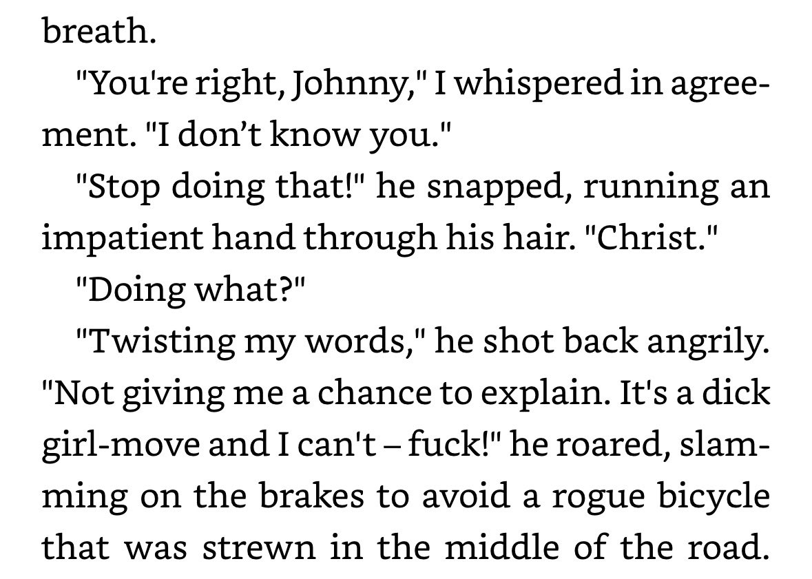 aoifIiz's tweet photo. yeah no johnny would never snap at anyone let alone his love interest https://t.co/OQVHuStWC8