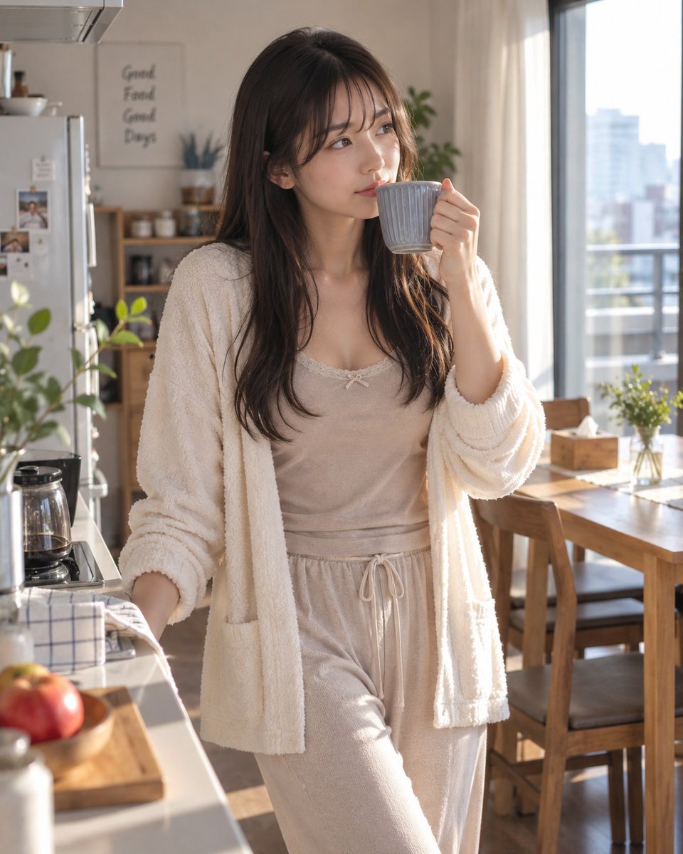 kin_strawberry's tweet photo. 火曜日だから目覚ましかけそうになったけど……

今日もお休みでした😂☕️

曜日感覚、完全に迷子です。
でも平日のはずの日にゆっくりできるって、ちょっと得した気分☺️✨

今日は映画観ようかな。

#白石レナ #AI美女 #休日 https://t.co/xSpCvzmwzl