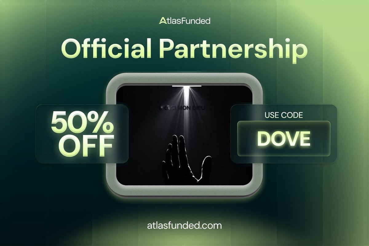 merci__mon_dieu's tweet photo. Today is the last day of the Weekend Promo ‼️ 

40% OFF + ONE FREE RESET🚨 

Challenge accounts only. 

Reset claimed through support.

Use code: WEEKEND

This window closes tonight, not tomorrow.

Get funded today👇️

Why Choose @atlasfunded
- Fast Reward Processing 
- No Hidden Rules
- Zero Payout Denials
- User Friendly Dashboard 
- 24/7 Hour Support 
 - Trade on ur Preferred Terminals

GRAB URS NOW: https://t.co/hm6j8r5nx5

FOR A 50% OFF USE DISCOUNT CODE: DOVE

Follow @atlasfunded x @merci__mon_dieu ..