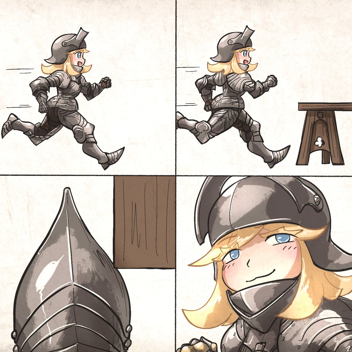 Ironlilyart's tweet photo. mfw armour proves its worth https://t.co/4gZbBzMBFx