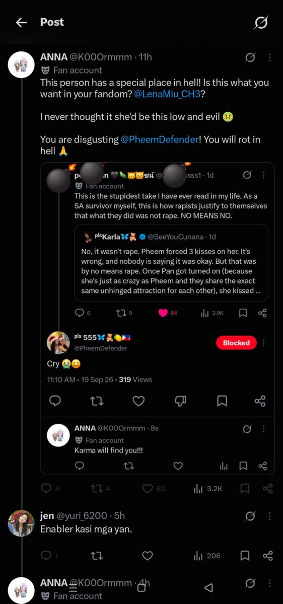 PheemDefender's tweet photo. 1 word is enough lang pala para mapikon sila "Cry"😭😂

#PlsLoveรักได้ไหม https://t.co/POe6VHOKpw