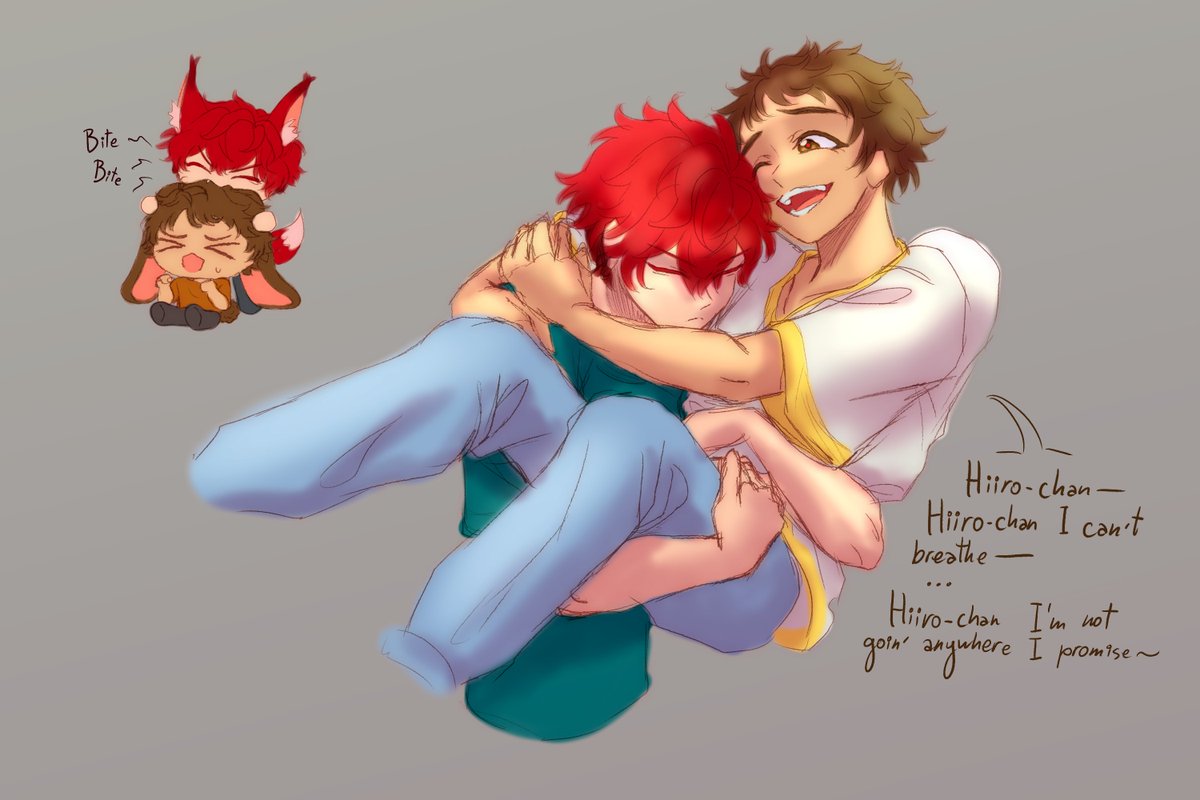 Rose_the_fox's tweet photo. [ひい光, hiimitsu]
#RareStarsFall2026 Day 7, prompt: free! 
Clingy and possessive Hiiro is something that should be explored more I think... https://t.co/UN2L70Rabt