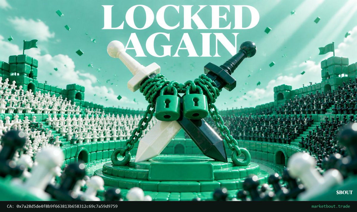 PonsMarketBout's tweet photo. Are you aBOUT it? ⚔️

We locked again.

▸ Team supply locked a second time
▸ Lock record in the reply, read it before you believe it
▸ A team wallet that can move: none

@PonsMarketBout

$CA:0x7a28d5de4f8b9f663813b658312c69c7a59d9759

$BOUT

https://t.co/MQux50t3ju https://t.co/P2eMmJz0tM