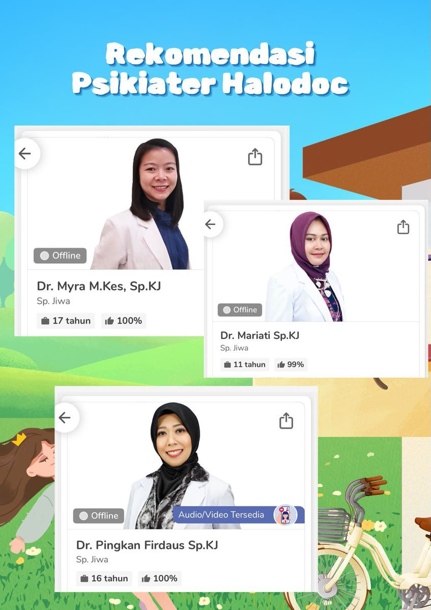 morovoucher's tweet photo. Rekomendasi psikolog dan psikiater Halodoc 🫶

Kalau kamu merasa tidak baik-baik aja, yuk cerita, jangan merasa sendirian yaa 🫶

Ada diskon dengan apply kode voucher ini 👇

🎟️ HLDXC9HS0E : chat dokter
🎟️ HLDXO479P5 : beli obat dan vitamin

#zonauang #zonajajan https://t.co/MU9044aFxM