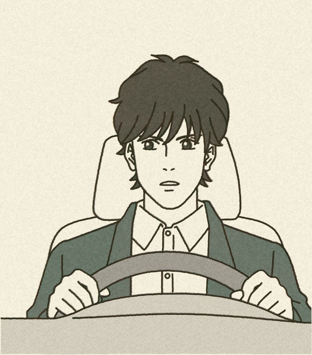 coonel_play's tweet photo. 第5話。保釈後、2人が車で逃走をはかるシーン。

「お前はここで降りろ」
「いやだ」

運転席と助手席で、命令するアッシュと口ごたえする英二。何となく左右対称。 https://t.co/k5dFni3PqR