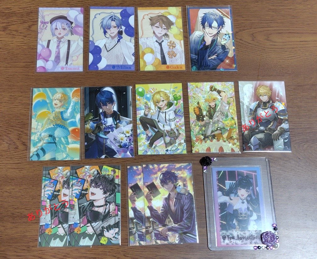 Tea_latte0606's tweet photo. 【 交換・譲渡 】 にじさんじ ノスタルジアコレクション 2026/2025/2024 ランダムチェキ風カード

【譲】画像1.2
【求】画像3

9/21(月)明日、池袋手渡し
または、郵送でのお取引希望
※□は優先度が一番高い方のみ。

条件が良い方を優先で考えております。
検索からでもお気軽にお声掛けください🙋 https://t.co/OuOBjd5IFm