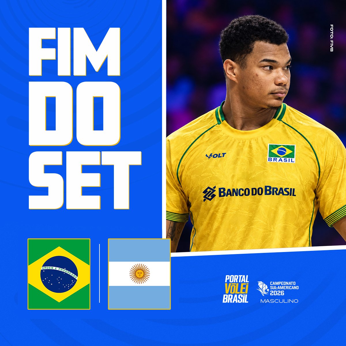 portal_volei's tweet photo. ✅ FIM DO TERCEIRO SET! #VoleiNoSporTV

🏐 (3) 🇧🇷 Brasil 25x20 Argentina 🇦🇷 (0) https://t.co/UhvLBgjqda