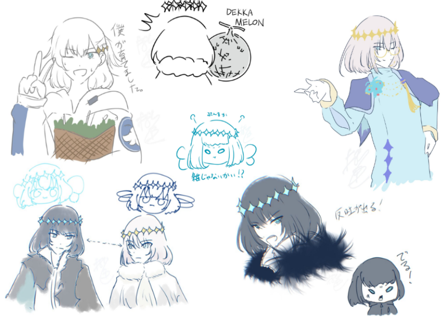 yo_say_oh_'s tweet photo. #シルバーウィークはフォロワーさんが増えるらしい
#FGO好きと繋がりたい
このような落書きをする字書きです https://t.co/L5ADmzloo9