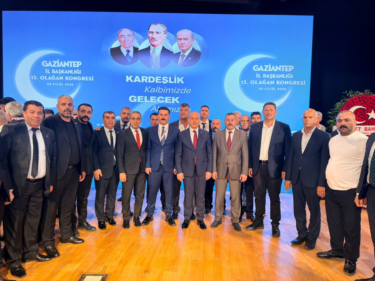Sanliurfa_MHP's tweet photo. 📍GAZİANTEP 15. OLAĞAN İL KONGRESİ

Milliyetçi Hareket Partisi Şanlıurfa İl Başkanımız Sayın Ecz. Osman Mutlu, Genel Başkan Yardımcımız Sayın Tamer Osmanoğlu’nun Divan Başkanlığında gerçekleştirilen Milliyetçi Hareket Partisi Gaziantep 15. Olağan İl Kongresi’ne katılım sağladı.

Kongremizin; teşkilatımızın birlik ve beraberliğini daha da perçinlemesine, davamızın kutlu yürüyüşüne güç katmasına vesile olmasını diliyoruz.

Milliyetçi Hareket Partisi Gaziantep İl Başkanlığı görevine yeniden seçilen Sayın Mehmet Sait Kılıç’ı tebrik ediyor, görevinde üstün başarılar diliyoruz.

Birliğimiz daim, davamız kutlu, yolumuz açık olsun.

@dbdevletbahceli 
@MHP_Bilgi
@TmrOsmanagaoglu
@MehmetFendogluu
@ayyildirim1
@Ulku_Ocaklari
@eczosmanmutlu
@msait27