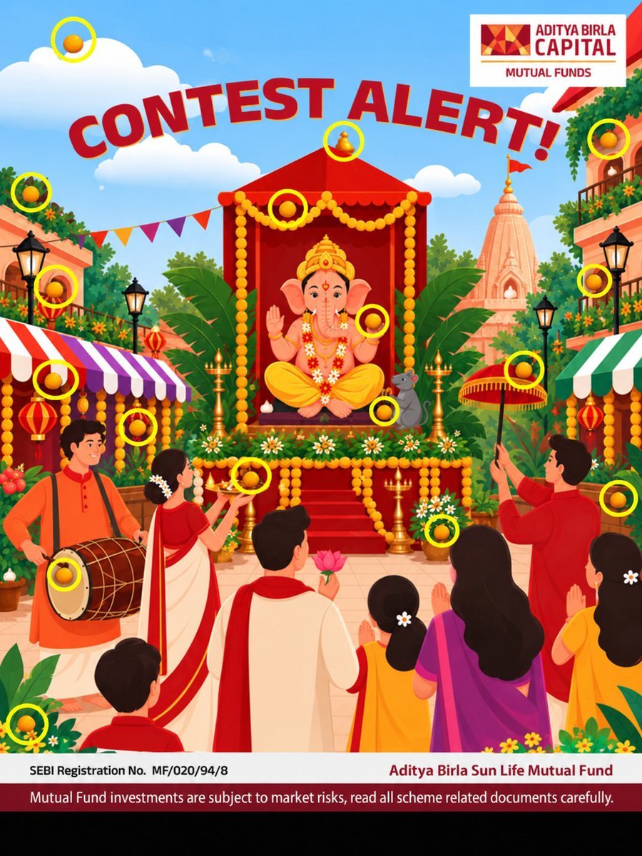Pkhubhai's tweet photo. @abslmf Seven Modaks ๐โฆ๏ธ
Following On All Platforms โค๏ธ
Biggest Wish To Win ๐๐ค
#ModakHunt #GaneshUtsav #ABSLMF @abslmf
Join
@DivyarazSINH
@Im_Abhilasha1
@Sanjay_jain69 https://t.co/MKXJlVmr89