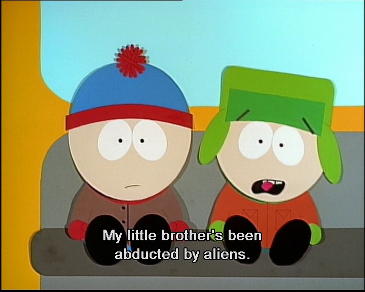 SouthParkOrder's tweet photo. S1 E1 'Cartman Gets an Anal Probe' | 126 of 567 https://t.co/KIz6KwmN6F