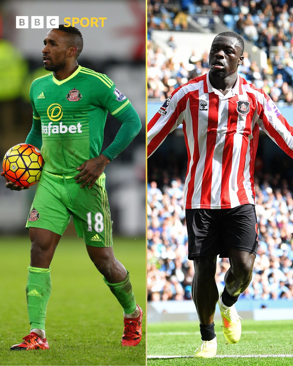 bbcnewcastle's tweet photo. Jermain Defoe 🤝 Brian Brobbey

Brobbey's hat-trick against Man City is the first for Sunderland in the Premier League since Defoe against Swansea in January 2016. 👏

🔊 Listen Live: https://t.co/lLCBJBlLN3 

#SAFC | #MCISUN https://t.co/Ea9Ueb3QnH