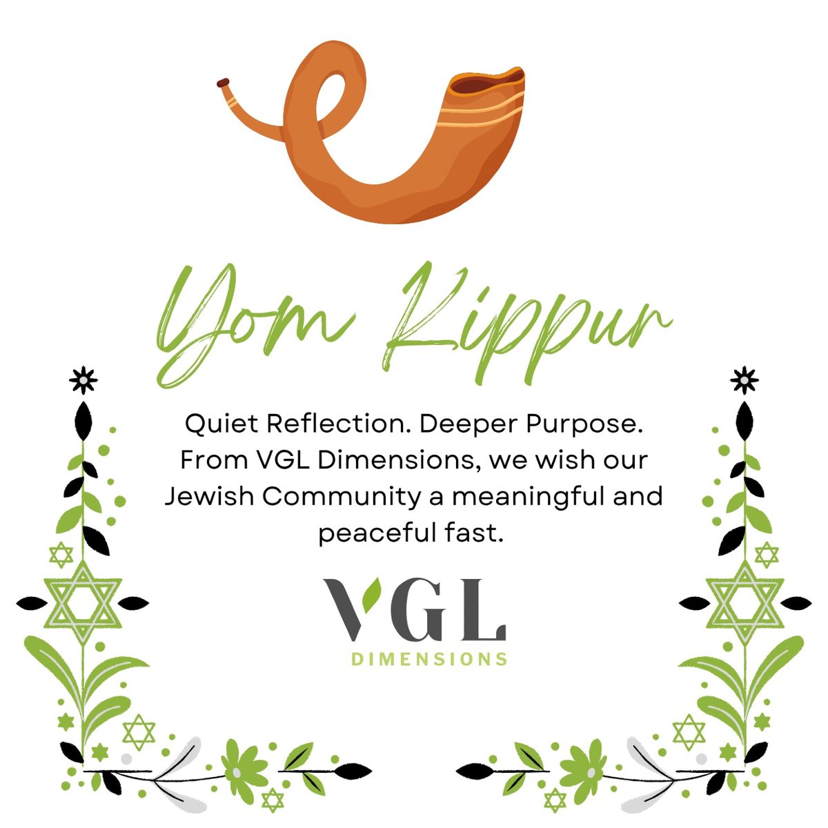 VGLDimensions's tweet photo. During this Yom Kippur may you experience the time of stillness, an opportunity to look inward, to grow and to move ahead with compassion and intention. May you experience thoughtful connection, inner peace and a renewed sense of direction for the journey ahead.

#YomKippur https://t.co/9mDKNAZ8Q9