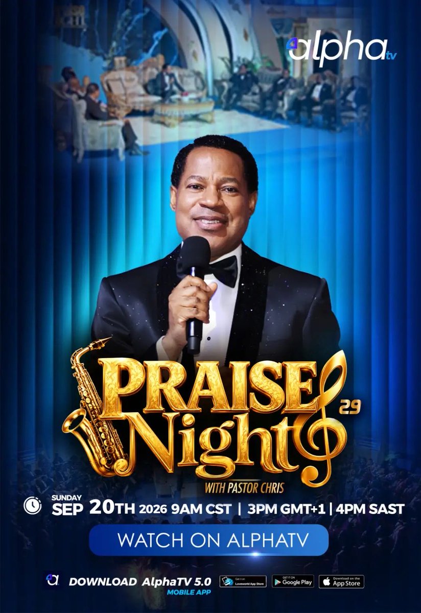 LoveworldUSA's tweet photo. WE ARE LIVE NOW!

Join us for Praise Night with Pastor Chris, streaming live on LoveworldUSA via Alpha TV.

Get ready for an unforgettable time of praise, worship, and fellowship in God’s presence.

Watch now and invite someone to join you!

#LoveworldUSA #AlphaTV #PraiseNightWithPastorChris
