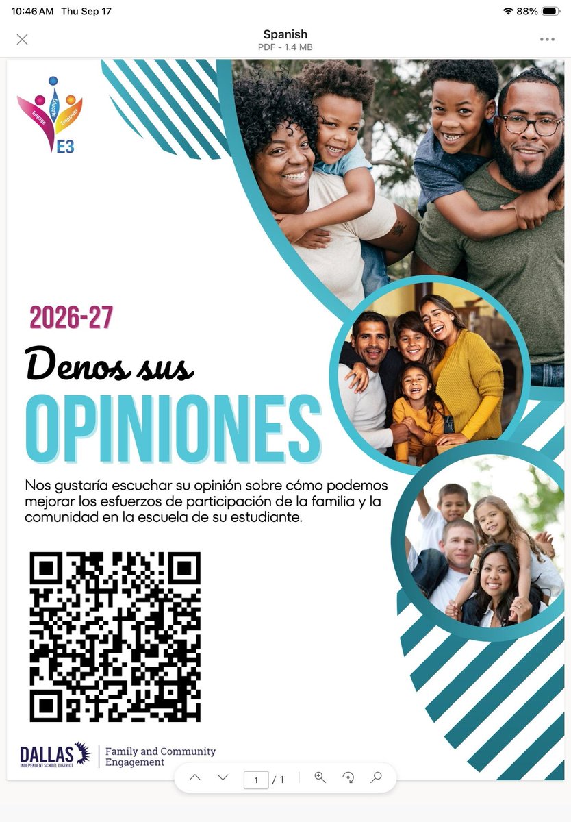 KnightDISD's tweet photo. Your feedback matters! Please complete the 2026–2027 Family and Community Engagement Parent Survey to help us strengthen family and community engagement at Obadiah Knight Elementary. https://t.co/SkFcSWf3B3 https://t.co/TZsUofS4TH