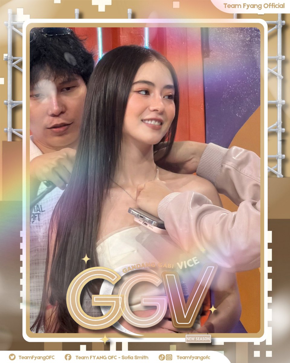 TeamFyangOFC's tweet photo. Just a quick touch up moment with the team 💄

#FyangSmith | @imsofiasmith 
#GGV #GandangGabiVice
#GGVUnfiltered https://t.co/PpaohLeaxh