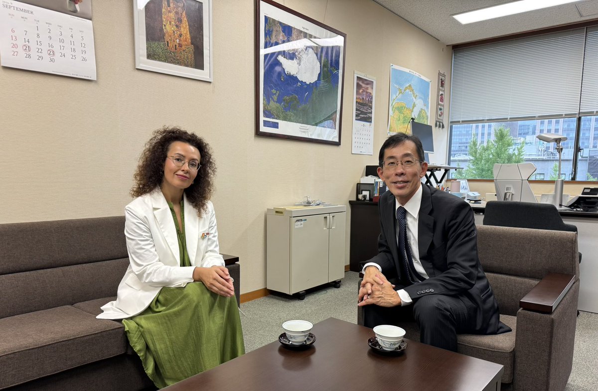 MonicaSimonian's tweet photo. 新たに外務省欧州局審議官に就任された石垣友明氏 ( @TomoakiIshigaki )と、建設的な意見交換を行いました。
今回の協議を通じ、アルメニアと日本の関係がさらに強化されていくことを確信しています。
石垣氏の重要な責務を担う新たなポストでのご活躍を心よりお祈り申し上げます。
@MofaJapan_jp https://t.co/UYqdYlvbVL