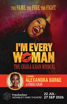 JoWhereToGo's tweet photo. #ad I’M EVERY WOMAN – THE CHAKA KHAN MUSICAL. Get ready to witness the incredible untold life story and music of multi-platinum selling, 10-time GRAMMY® winner and global icon, Chaka Khan at Troubadour Wembley Park Theatre.
**Save up to 74%** - Tickets: https://t.co/t9BomjnRVz https://t.co/H754iDLYis