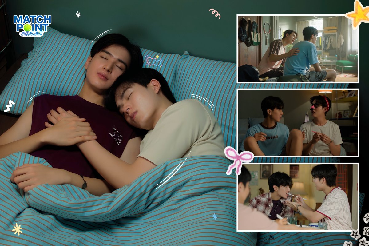 MatchPointGMMTV's tweet photo. #MatchPointSeriesEP9 จบแล้วค้าบบบ! แมตช์นี้มีหุบยิ้มเล็กน้อย🥲 ก่อนจะเข้านอนมาส่งจุ๊บหมับฝันดีเติมยิ้มก่อนดีกว่าาาาา สัปดาห์หน้าบทสรุปของความรักในแมตช์นี้จะเป็นยังไง มาดูตอนจบไปด้วยกันนะทุกคน 🎾💙

สำหรับคืนนี้สามารถดูย้อนหลังได้ที่แอป oneD ที่เดียวเท่านั้น!!
@wwwteshow06 @PKrittanun