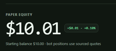 Paper trading bot