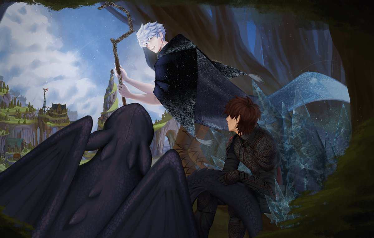 imoefable's tweet photo. Jumping on the #hijack train cause I fw with it #jackfrost #hiccup https://t.co/ilexhXyoKt